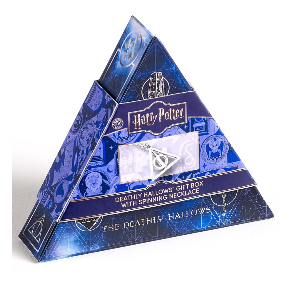 Harry Potter: Deathly Hallows Spinning Necklace Gift Set (Silver Tone) The Carat Shop