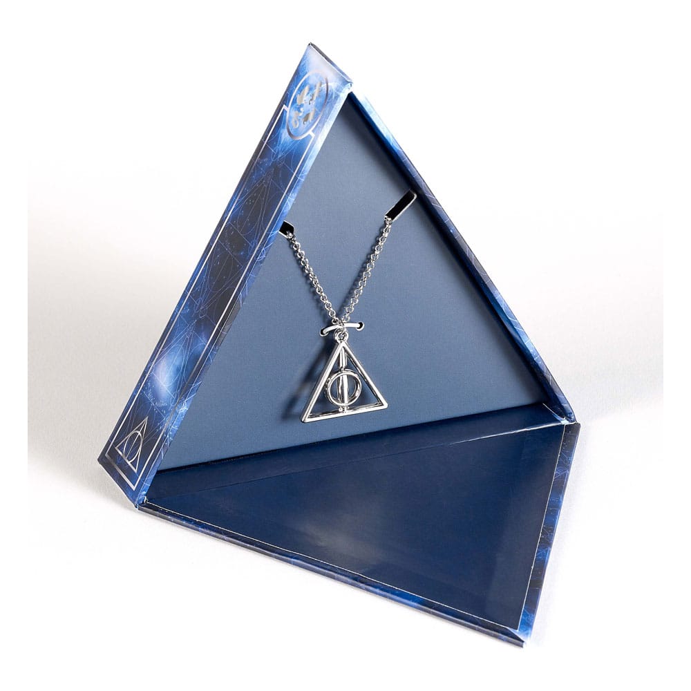 Harry Potter: Deathly Hallows Spinning Necklace Gift Set (Silver Tone) The Carat Shop