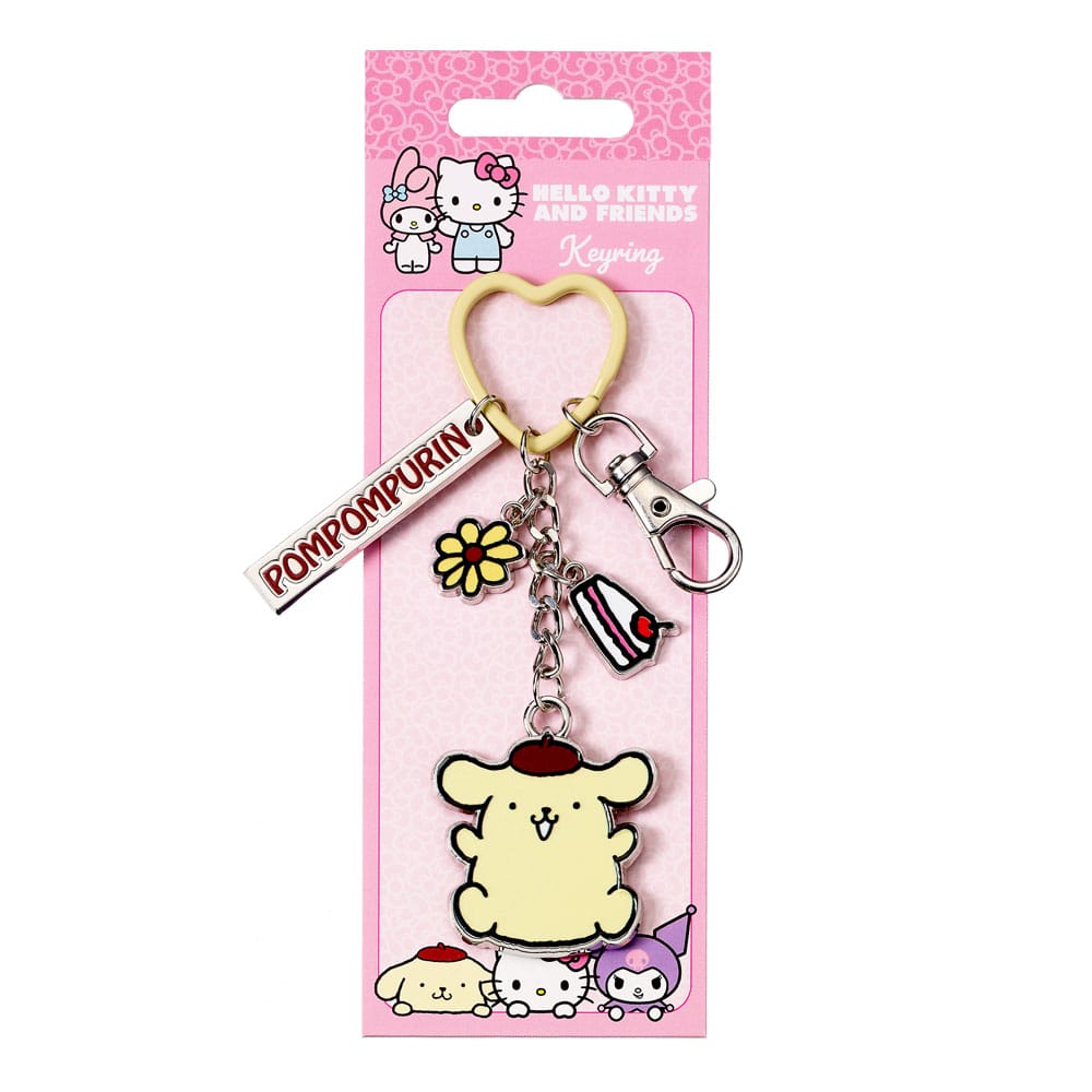 Hello Kitty Nyckelring med Pompompurin Charmar 15 cm The Carat Shop