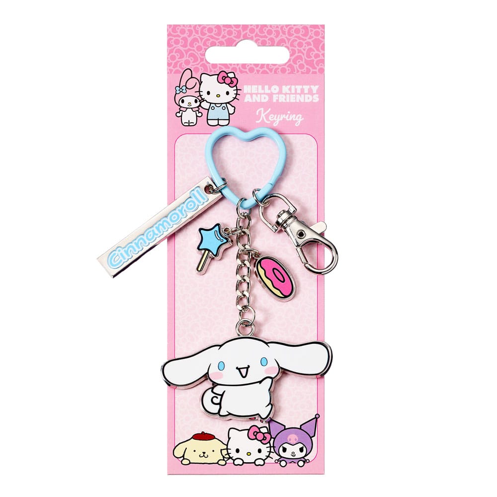 Hello Kitty Nyckelring med Cinnamoroll Charmar 15 cm The Carat Shop