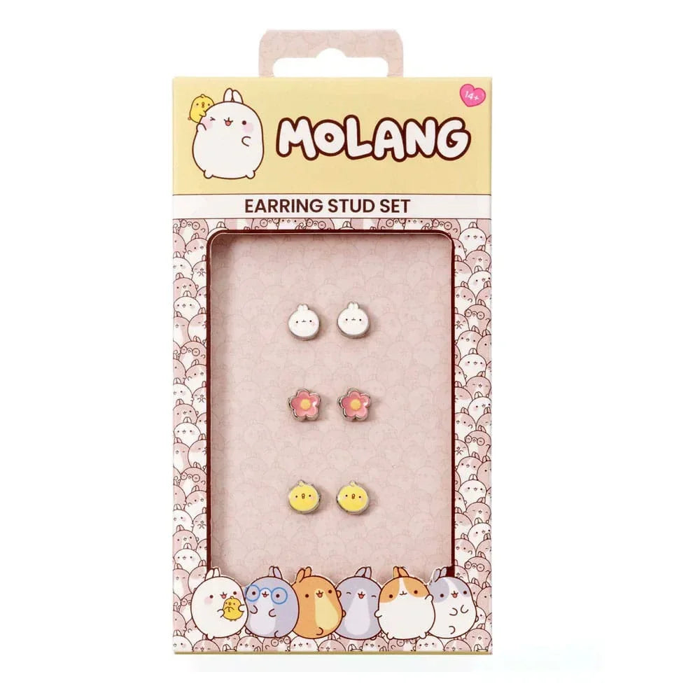 Molang Stud Earrings 3-pack - Molang och Piu Piu The Carat Shop