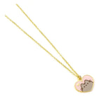 Pusheen Hänge & Halsband i Rosa och Guld Hjärta The Carat Shop