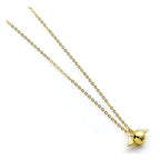 Harry Potter Halsband Golden Snitch Charm (Gyllene Ton) The Carat Shop