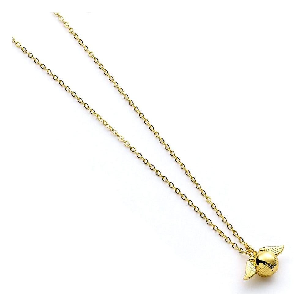 Harry Potter Halsband Golden Snitch Charm (Gyllene Ton) The Carat Shop