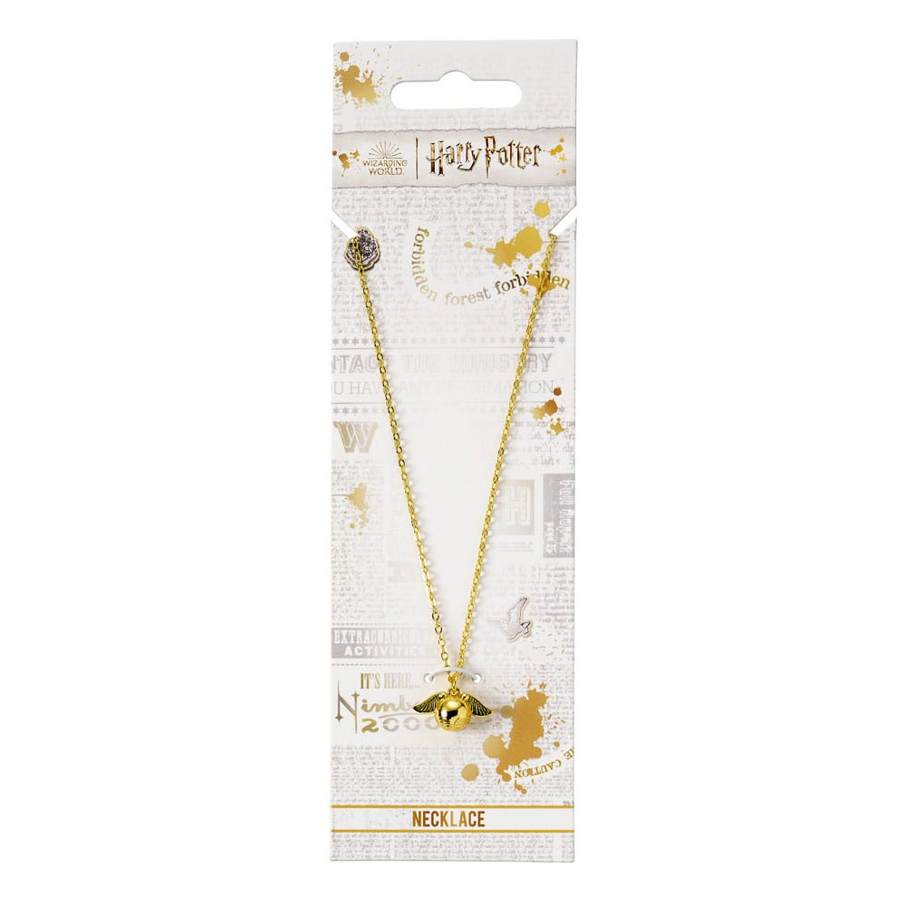 Harry Potter Halsband Golden Snitch Charm (Gyllene Ton) The Carat Shop