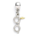 Harry Potter Charm Lightning Bolt med Glasögon (silverpläterad) The Carat Shop
