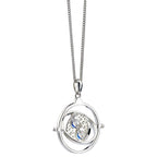 Harry Potter Halsband & Charm Time Turner (Sterling Silver) The Carat Shop