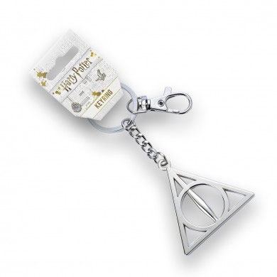 Harry Potter Nyckelring Deathly Hallows - Silver Plated The Carat Shop