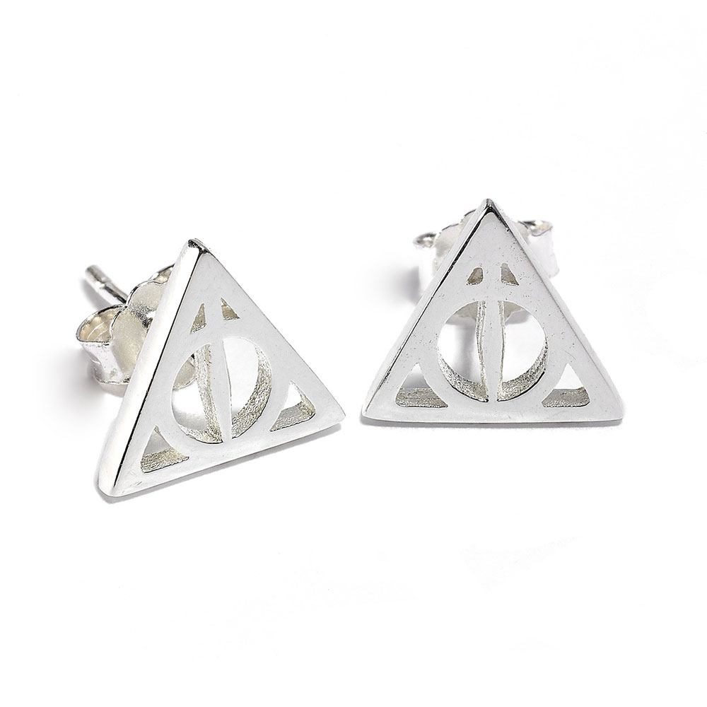 Harry Potter Deathly Hallow Stud Earrings i Sterlingsilver The Carat Shop