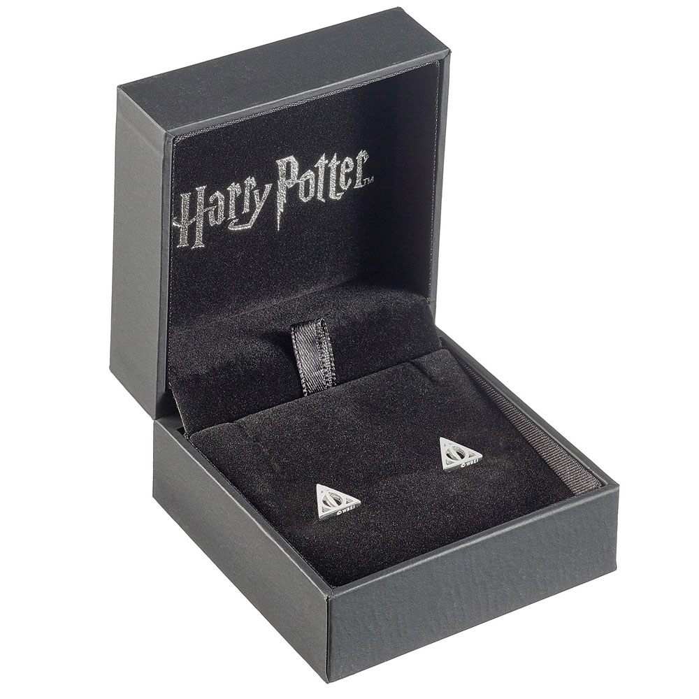 Harry Potter Deathly Hallow Stud Earrings i Sterlingsilver The Carat Shop