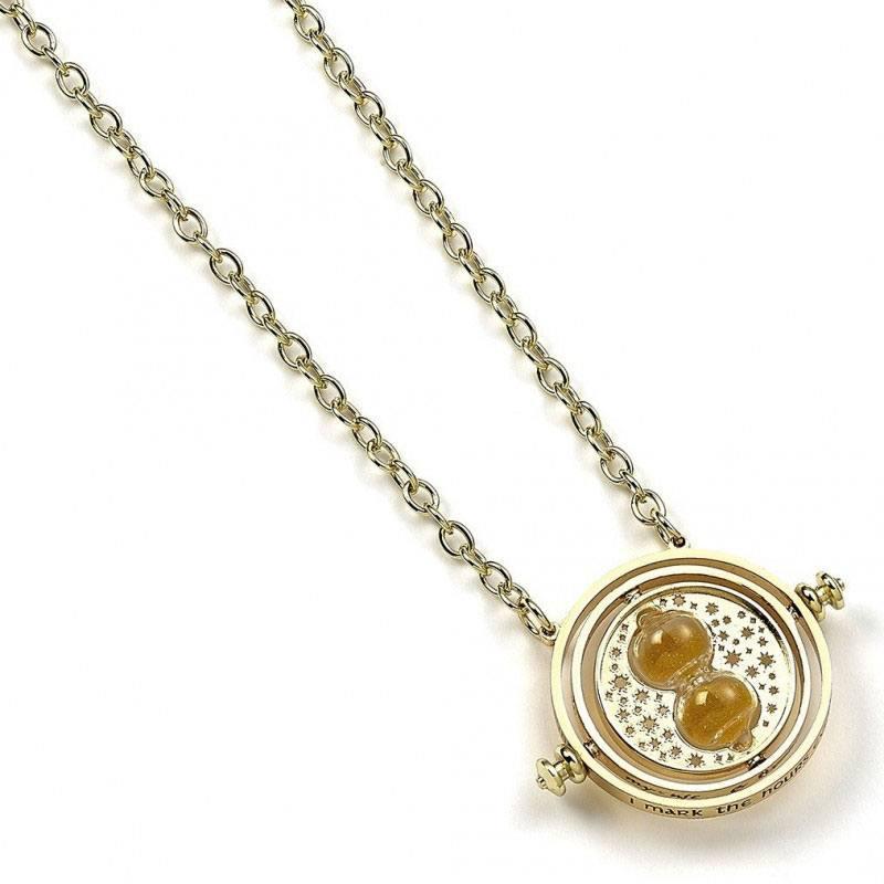 Harry Potter Pendant & Necklace Spinning Time Turner (Guldpläterad) The Carat Shop