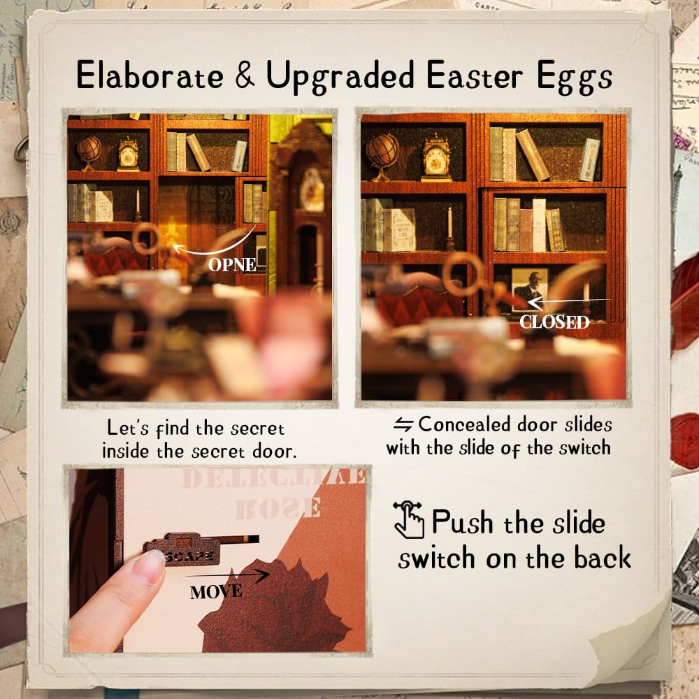 Bokhörna Ros Detektivbyrå 23 x 11 cm