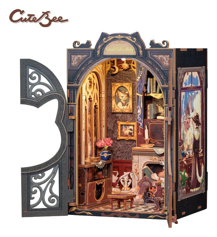 Bokhörna Räknare Katts Studie 17 × 12 cm