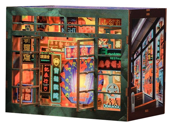 Bokhörna Hong Kong Neonljus 13 x 17 cm