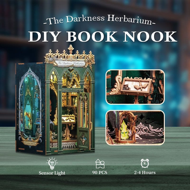 Book Nook Darkness Herbarium 17 x 12 cm