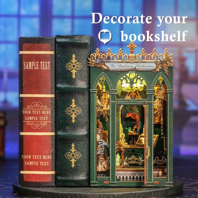 Book Nook Darkness Herbarium 17 x 12 cm