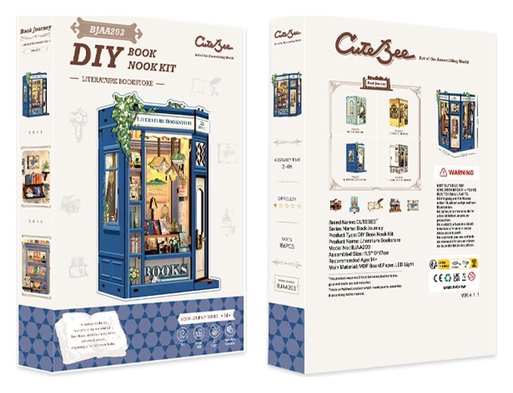 Bokhörna Litteratur Bokhandel 17 x 12 cm