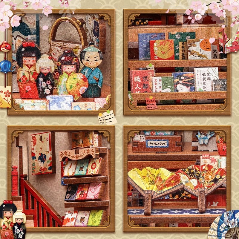 Miniatyrhusmodellset Tsukino Eogi-dou 19 x 14 cm