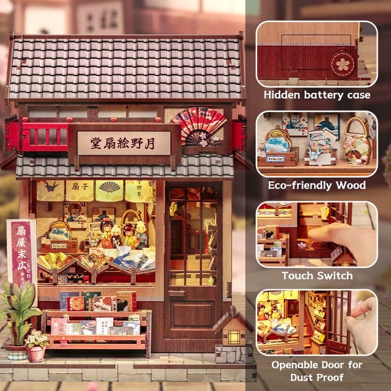 Miniatyrhusmodellset Tsukino Eogi-dou 19 x 14 cm