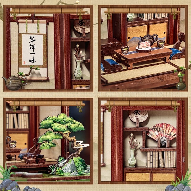Miniatyrhusmodell-kit Kirishima Cha-an 19 x 14 cm