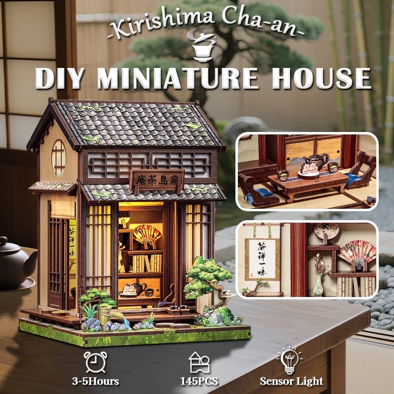 Miniatyrhusmodell-kit Kirishima Cha-an 19 x 14 cm