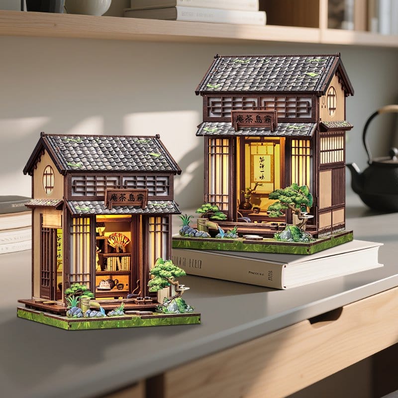 Miniatyrhusmodell-kit Kirishima Cha-an 19 x 14 cm