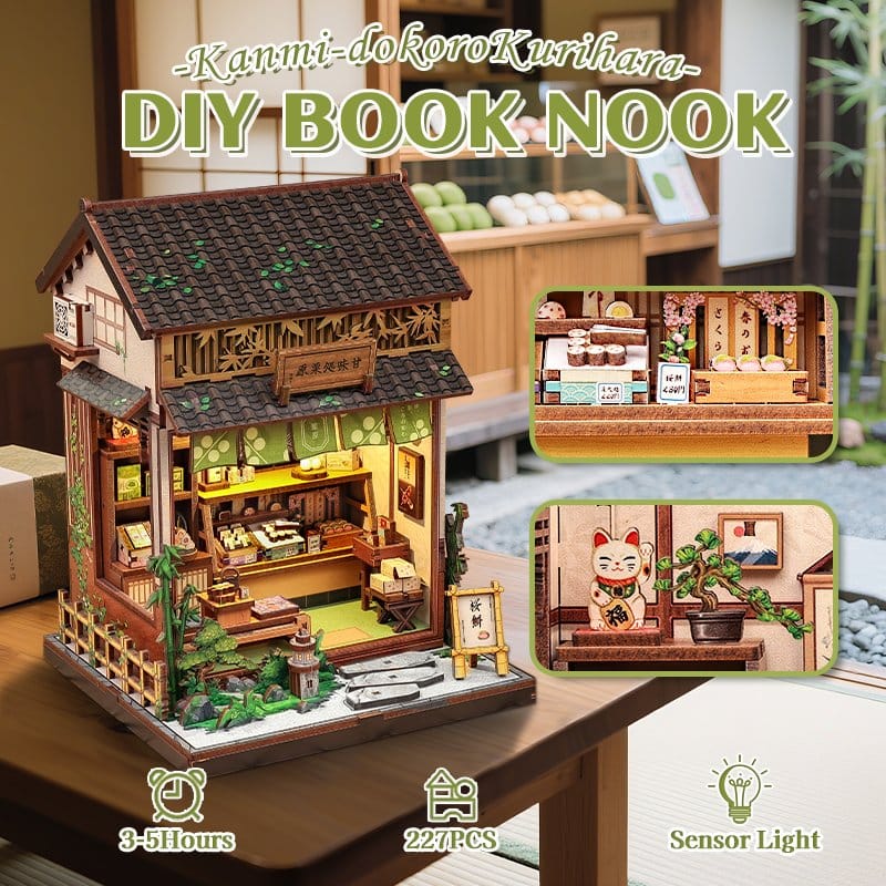 Miniatyrhusmodellkit Kanmi-dokoro Kurihara 19 x 15 cm