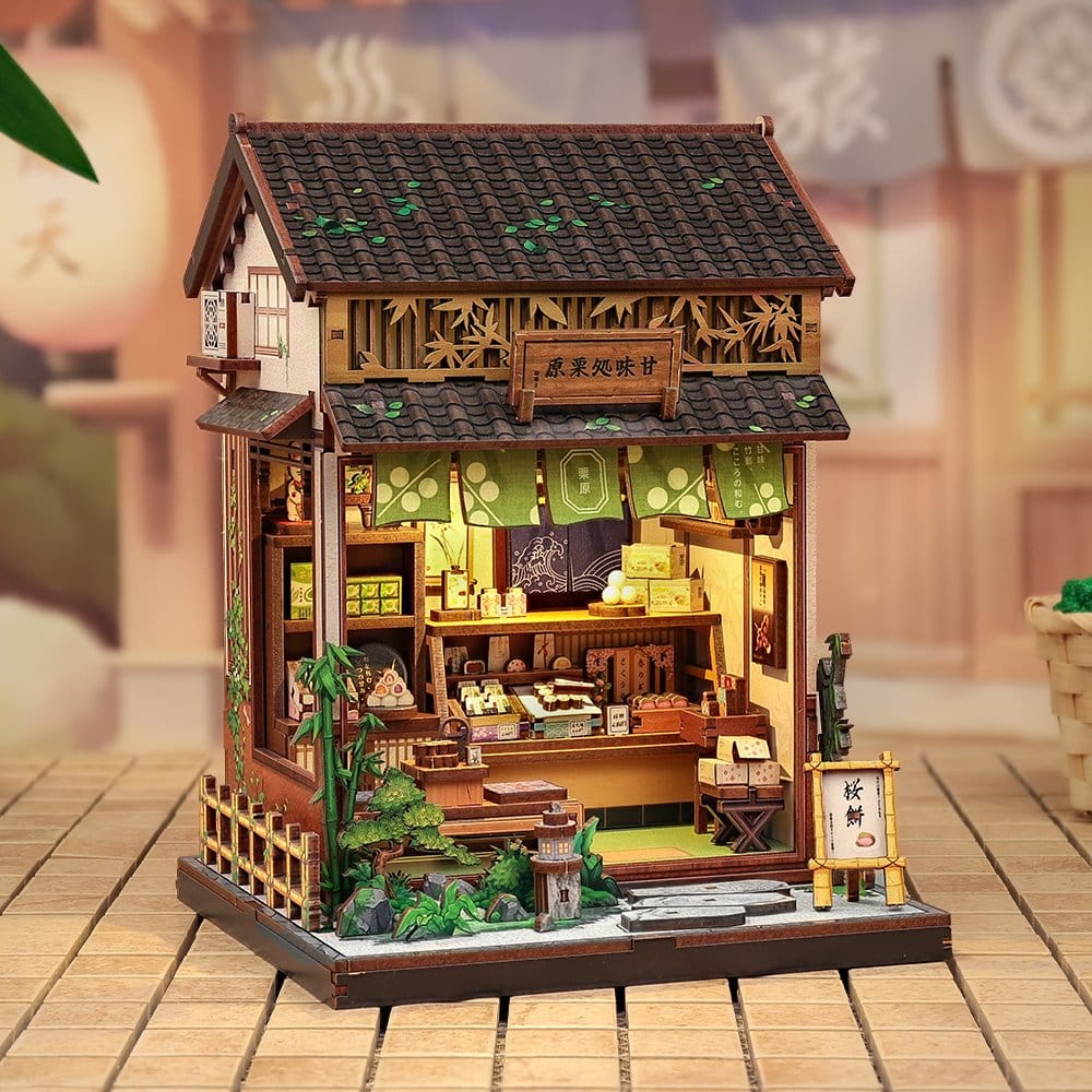 Miniatyrhusmodellkit Kanmi-dokoro Kurihara 19 x 15 cm