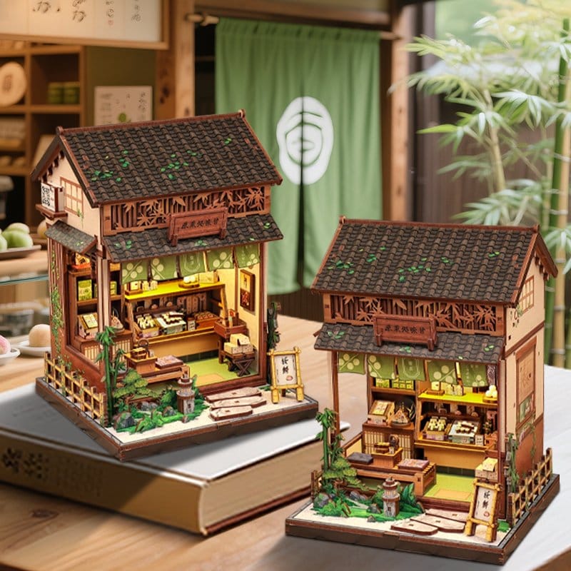 Miniatyrhusmodellkit Kanmi-dokoro Kurihara 19 x 15 cm