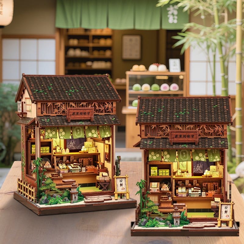 Miniatyrhusmodellkit Kanmi-dokoro Kurihara 19 x 15 cm