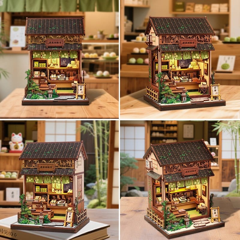 Miniatyrhusmodellkit Kanmi-dokoro Kurihara 19 x 15 cm
