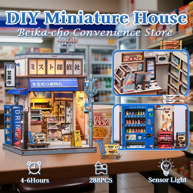 Miniatyrhusmodellset Beika-cho Convenience Store 22 x 15 cm