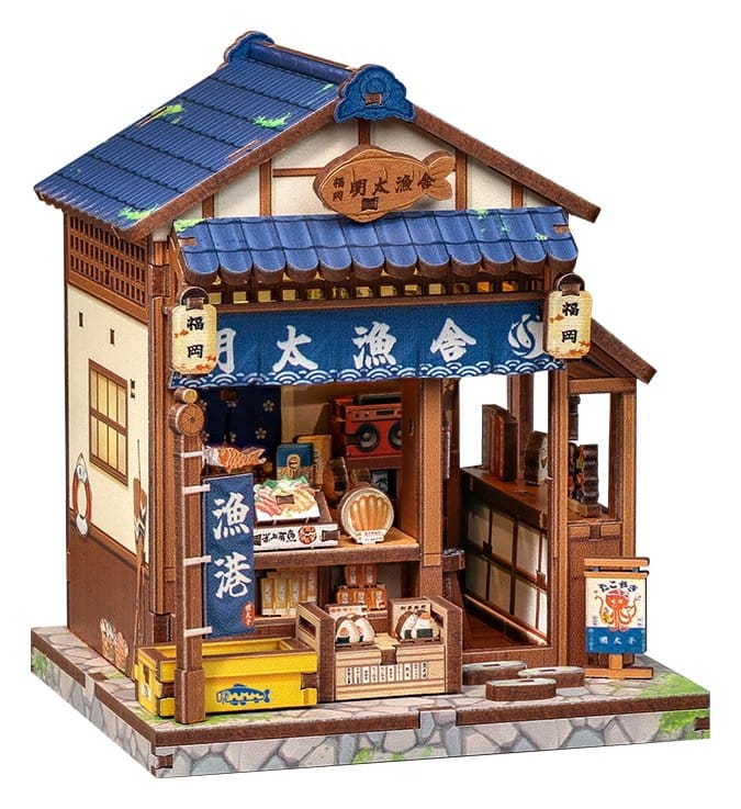 Miniatyrhus byggsats Fukuoka Mentaiko Kitchen 11 x 9 cm