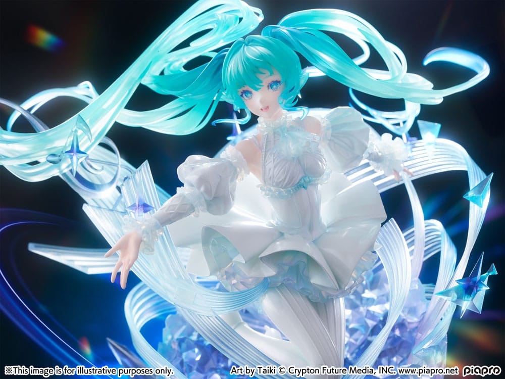 Hatsune Miku PVC Figur 1/7 - Crystal Dress Ver. 22 cm CyberZ