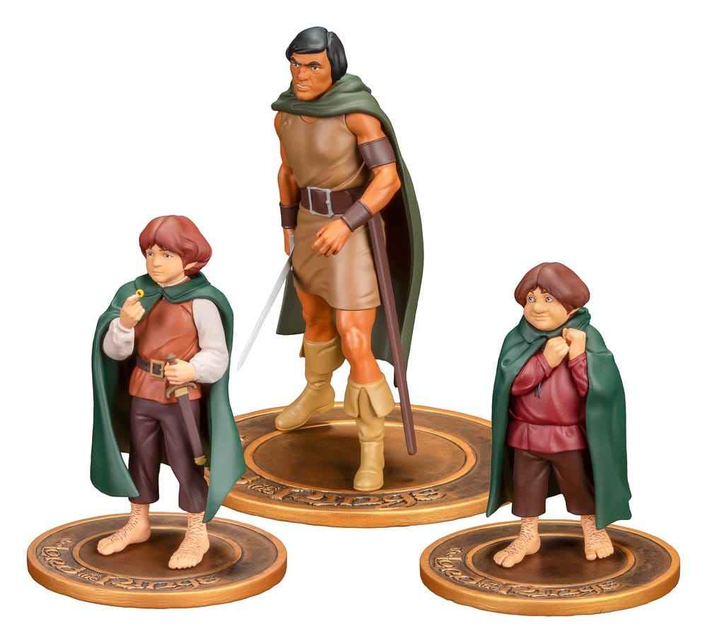 Sagan om Ringen Animerade Film PVC-Figurer 3-Pack Frodo, Aragorn och Samwise