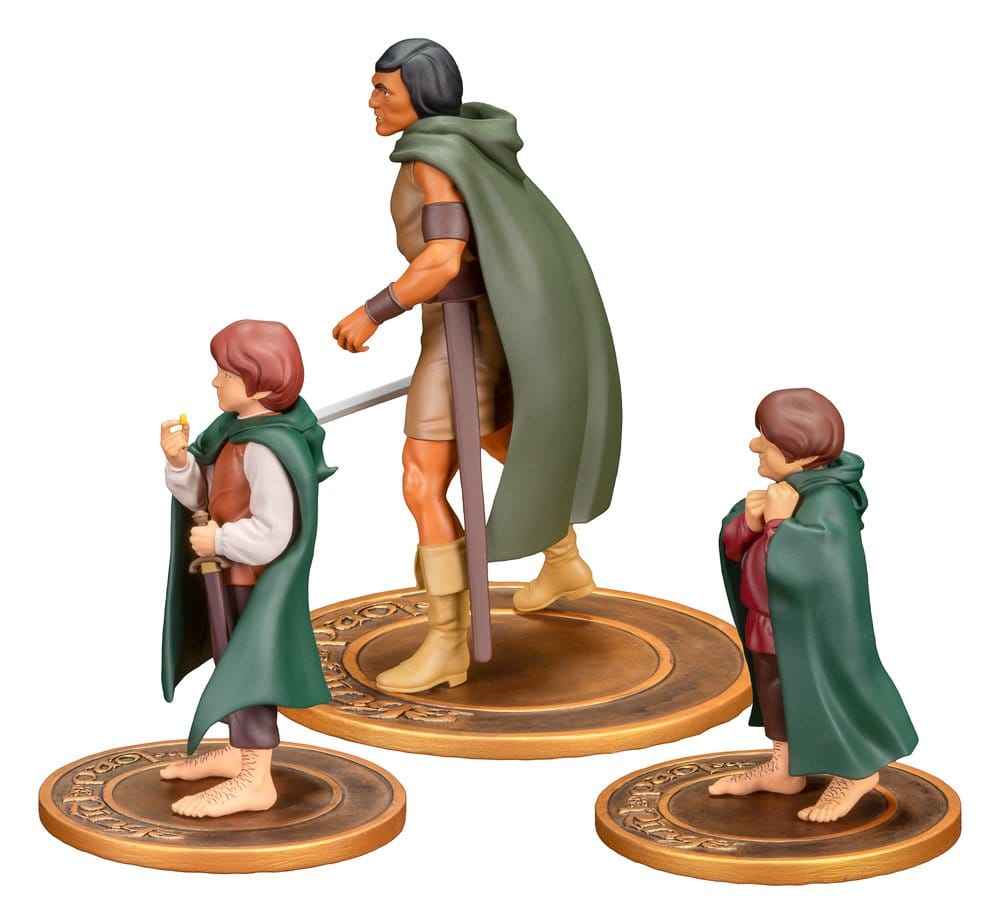 Sagan om Ringen Animerade Film PVC-Figurer 3-Pack Frodo, Aragorn och Samwise
