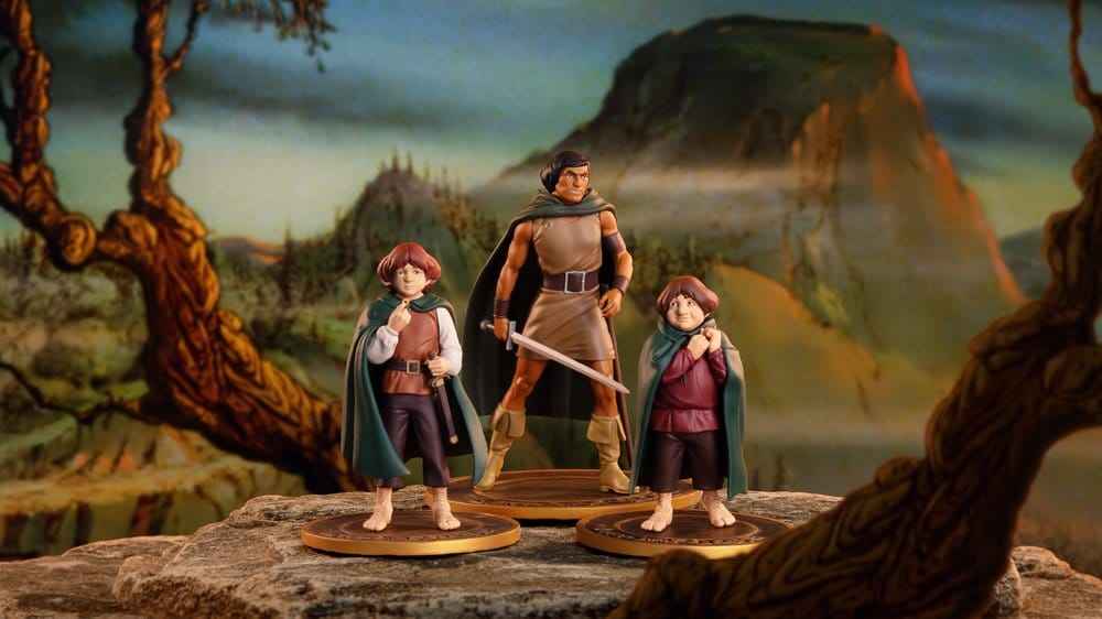 Sagan om Ringen Animerade Film PVC-Figurer 3-Pack Frodo, Aragorn och Samwise