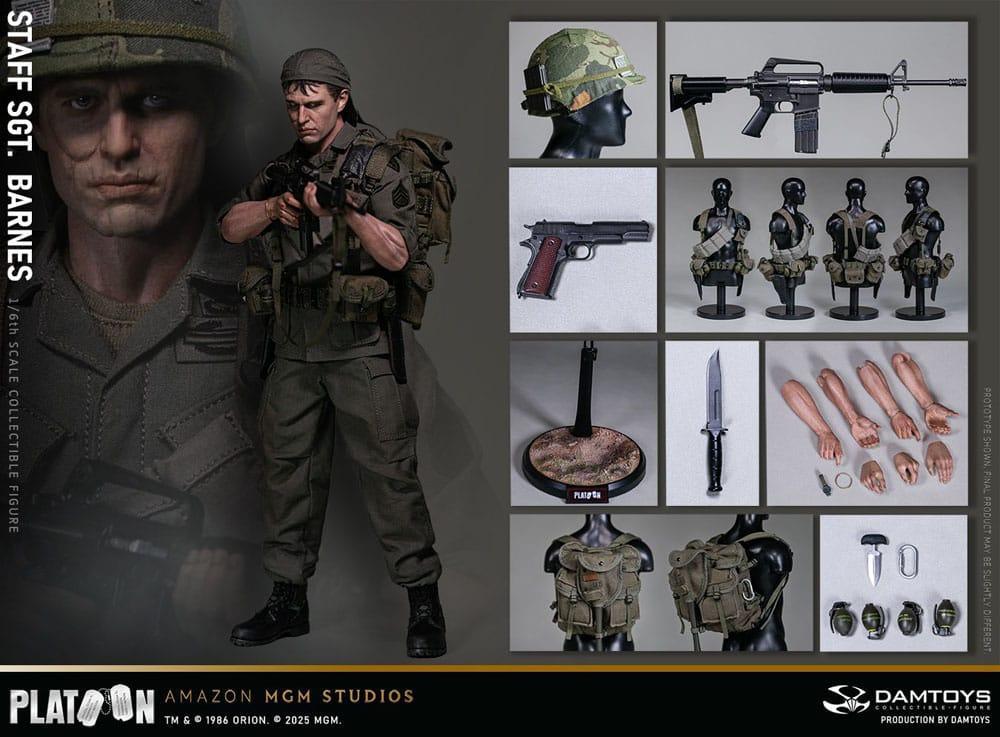 Platoon Action Figur 1/6 Staff Sergeant Barnes 30 cm Damtoys