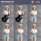 Girls Band Cry Natsu wo Mankitsu shite Sakebe Serie Nr. 3 PVC-figur 1/7 Rupa 26 cm