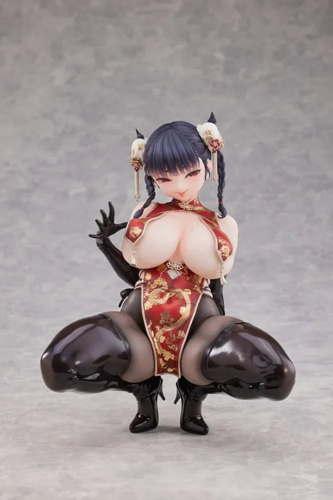 Original Character Figur 1/6 Dragon Kinesisk Klänning Sugata no Ane no Tomodachi Illustrerad av Daiki Kase 17 cm Digigirl