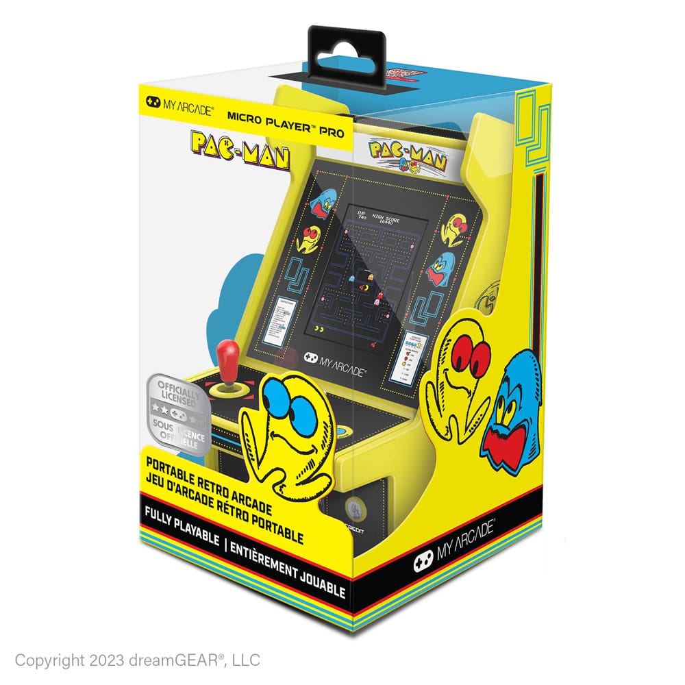 Pac-Man Portabel Retro Arkad Micro Player Pro My Arcade