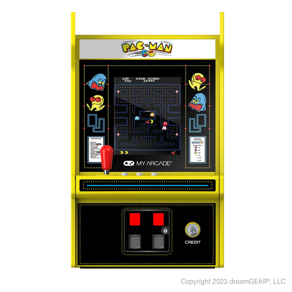 Pac-Man Portabel Retro Arkad Micro Player Pro My Arcade