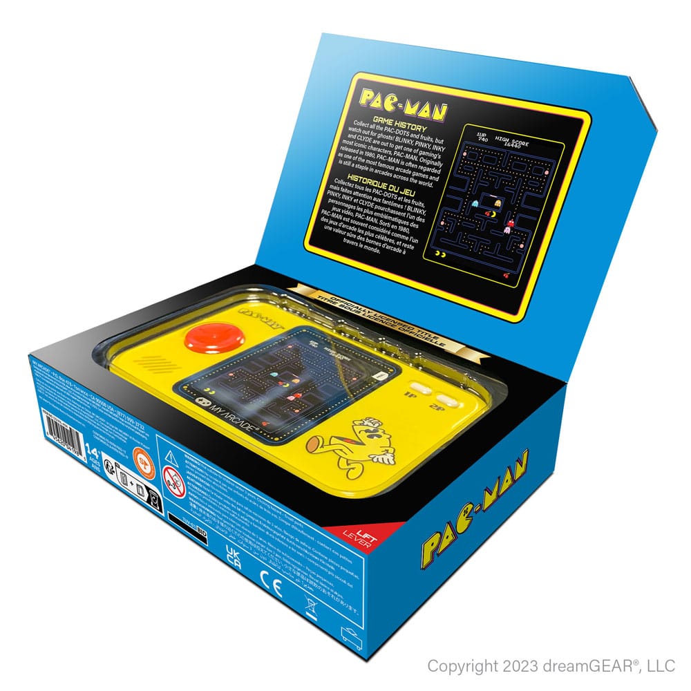 Pac-Man Portable Gaming System Pocket Player Pro My Arcade