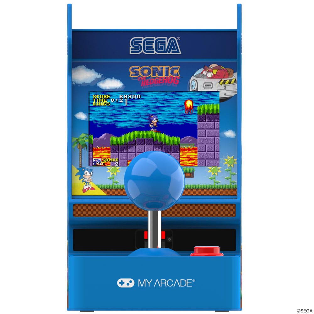 Sonic The Hedgehog Bärbar Retro Arcade Joystick Spelare My Arcade