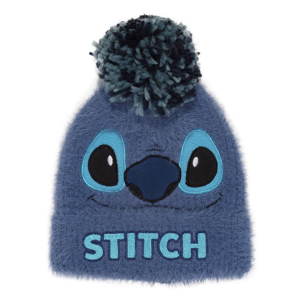 Lilo & Stitch Pom-Pom Mössa Stitch Fluffig - Officiellt Licensierad, 100% Akryl