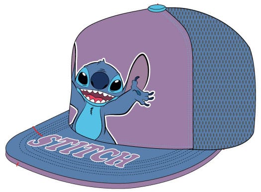 Lilo & Stitch Böjd Bill Cap - Stitch Stående Heroes Inc