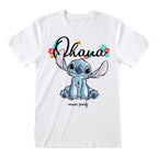 Lilo & Stitch T-Shirt - Ohana Means Family - Vit - Storlek S Heroes Inc