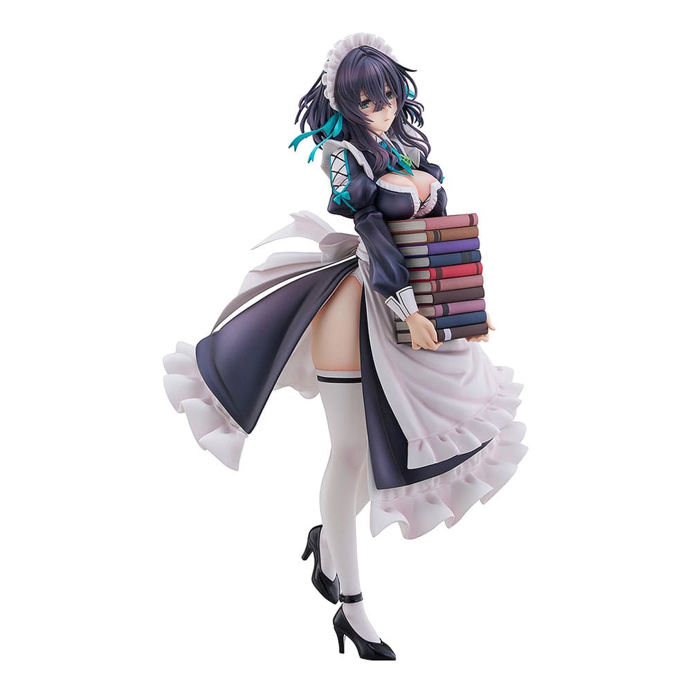 Original Illustration PVC Figure 1/6 Maid Maison Hanikami Kanojo Hikage Chigami Illustration by Piromizu 28 cm