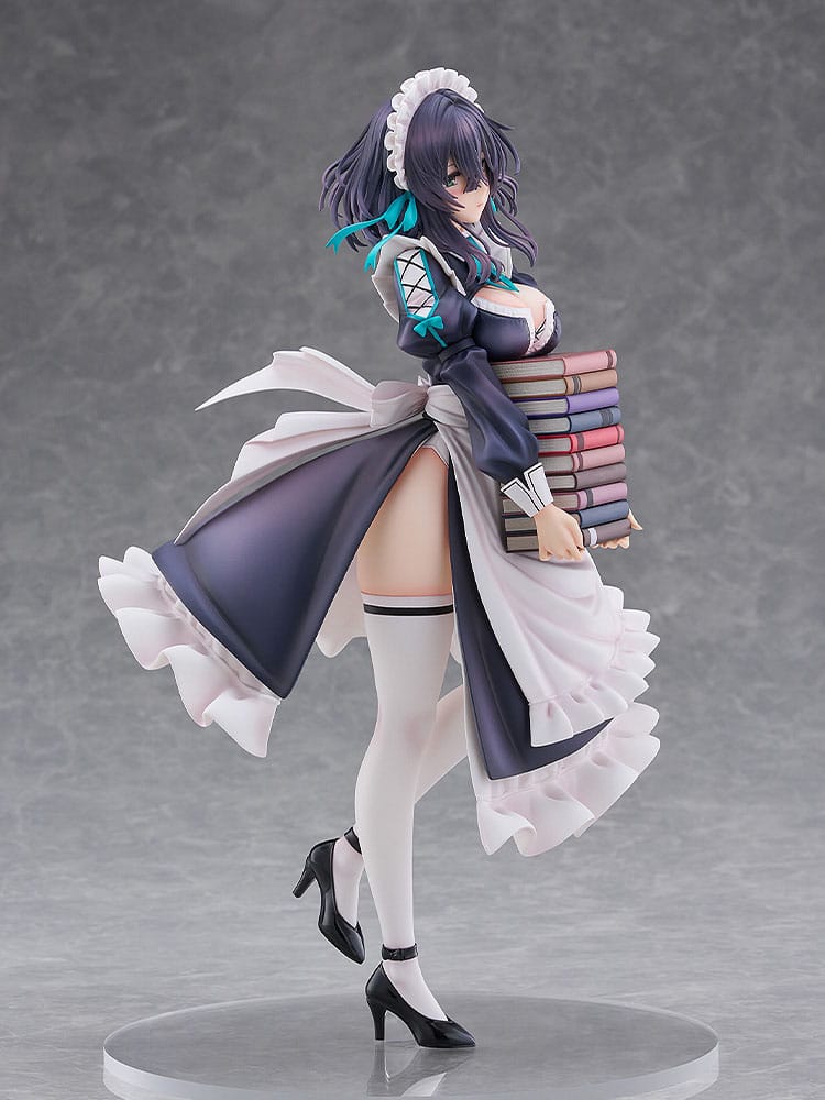 Original Illustration PVC Figure 1/6 Maid Maison Hanikami Kanojo Hikage Chigami Illustration by Piromizu 28 cm