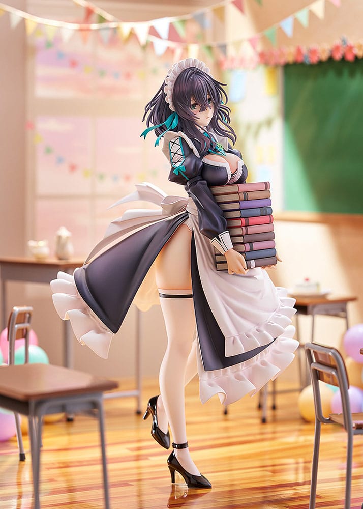 Original Illustration PVC Figure 1/6 Maid Maison Hanikami Kanojo Hikage Chigami Illustration by Piromizu 28 cm